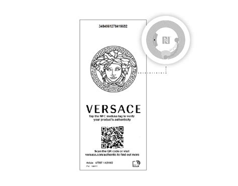 nfc tag versace perfume|authentication of Versace products.